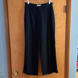 NWOT Abercrombie & Fitch Black Wide-Leg Pants